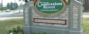Concession Street shopping district