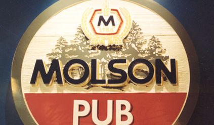 molson - crafted beer sign - The Sign Depot