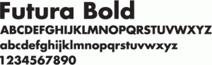 Futura-Bold Design Font artistic signs - The Sign Depot