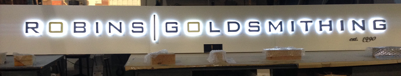 LED Lit Sign - Robins Goldsmithing - The Sign Depot