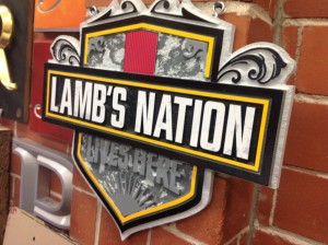 Lamb's Nation Rum sign
