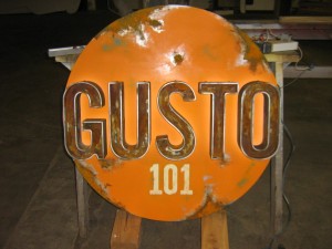 Custom Sign - Vintage look - Gusto101 - The Sign Depot