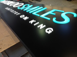 Custom Business Sign - Waterloo Smiles - Outdoor Signs - The Sign Depot