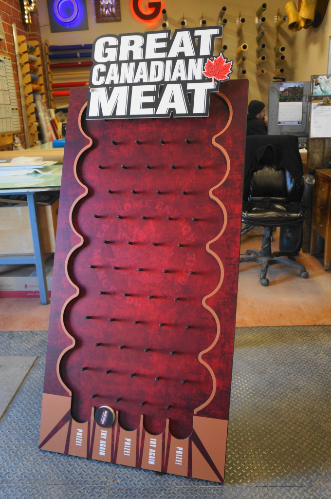 Plinko Game - The Great Canadian Meat Company - The Sign Depot